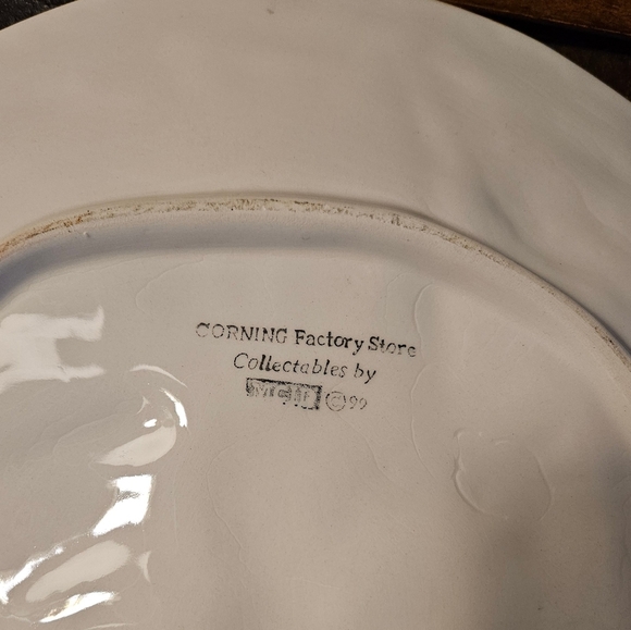 Vintage Cookies for Santa plate.  Corning Factory Store Collectible 1999. 12" - Picture 3 of 3